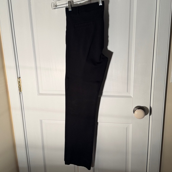 Betabrand Trousers, Classic Black Straight Stretch Yoga Pants - Picture 5 of 6